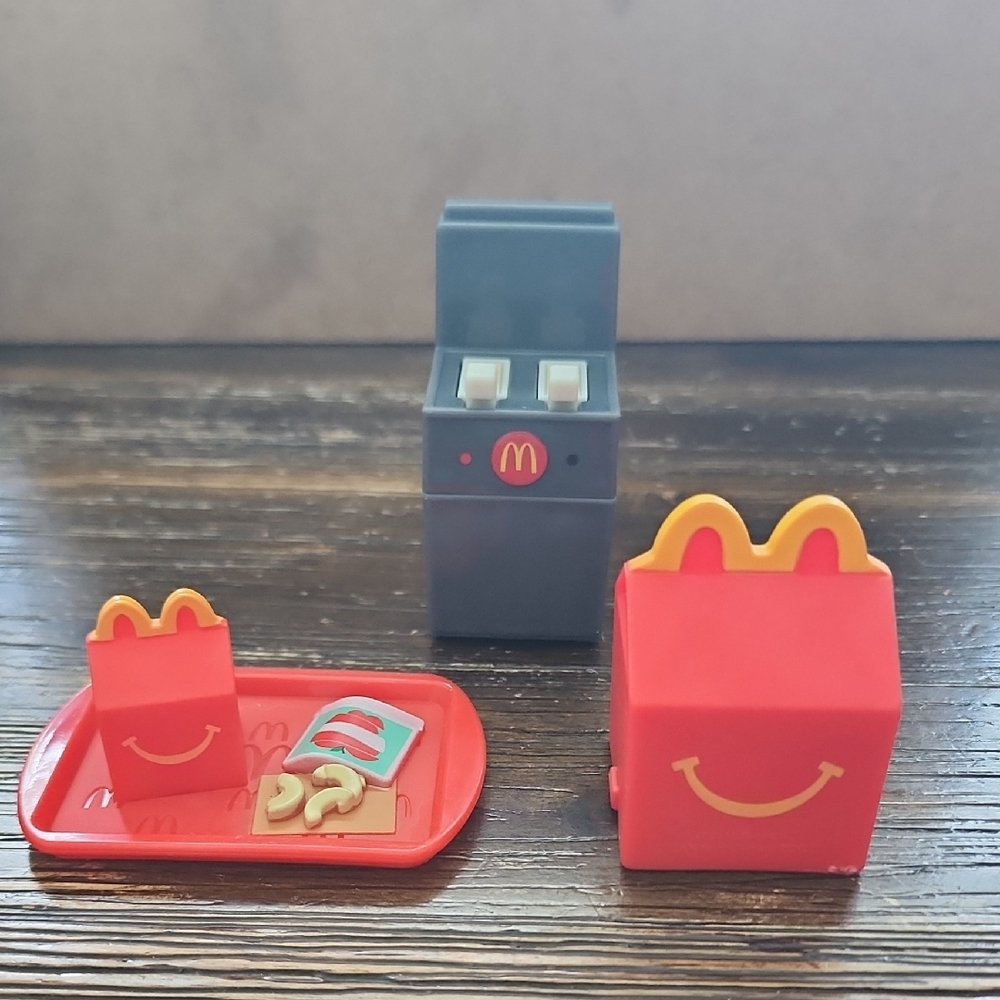 Lil McDonald's Red Happy Meal Box Happy Meal Tray With Apples French Fry Fryer